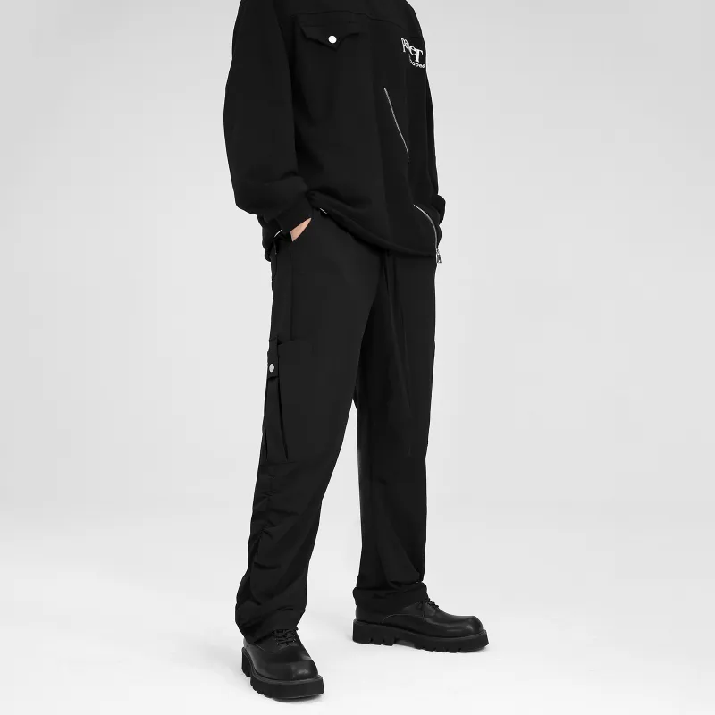 PASET Casual Pants Unisex Black-5