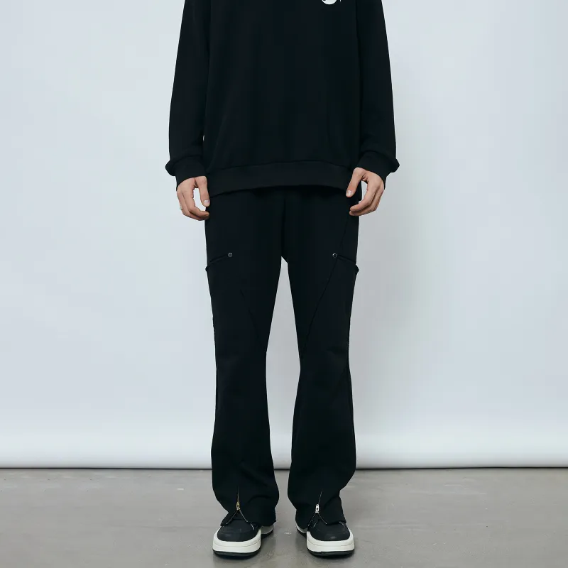 PASET Casual Pants Unisex Black-6