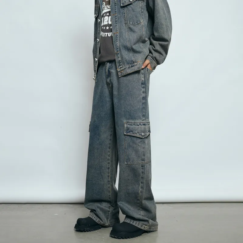 PASET Winter Jeans Unisex Vintage Blue-7