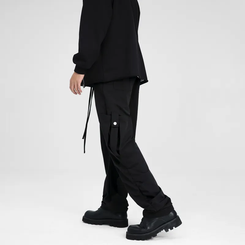 PASET Casual Pants Unisex Black-4