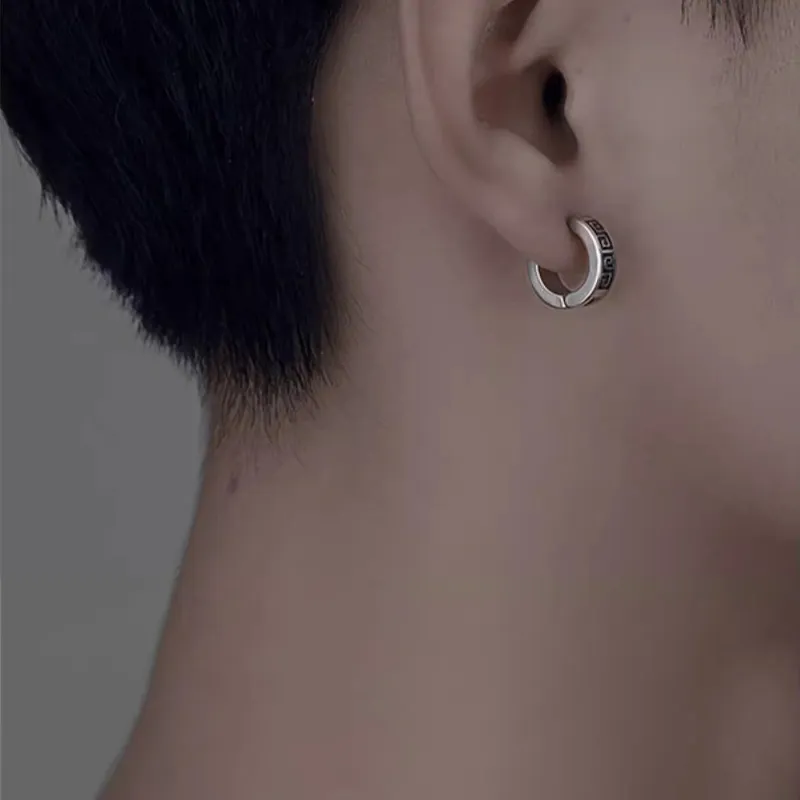 KiNGZiT Alloy Stud Earrings Unisex-2