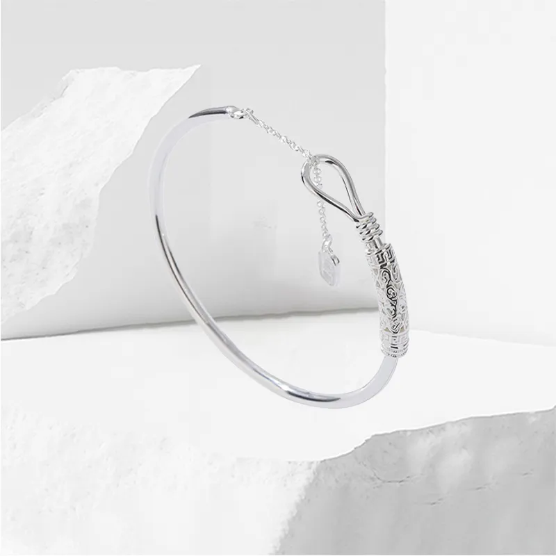 KiNGZiT S999 Fine Silver Bangles Women's-2