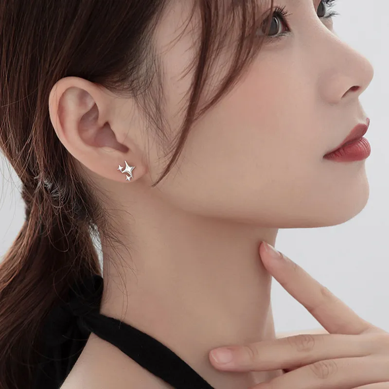 KiNGZiT Alloy Stud Earrings Women's-1