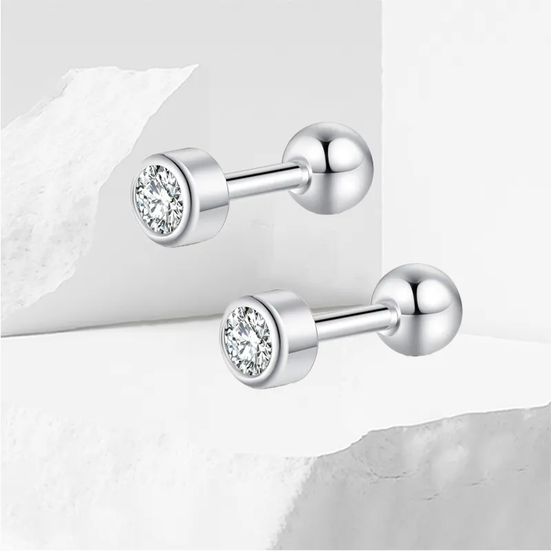 KiNGZiT Titanium Steel Stud Earrings Unisex-3