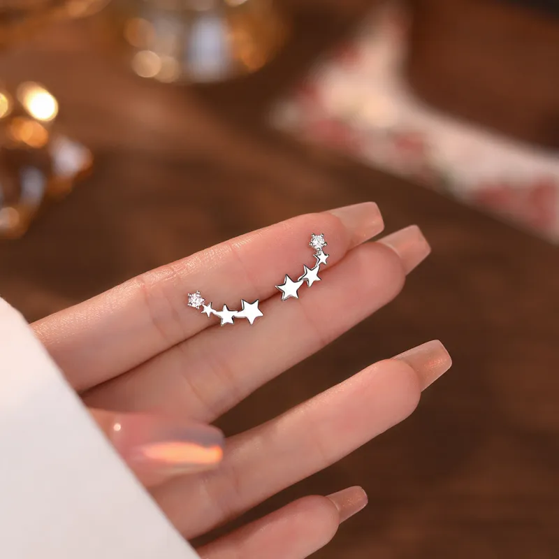 KiNGZiT S925 Silver Stud Earrings Women's-3