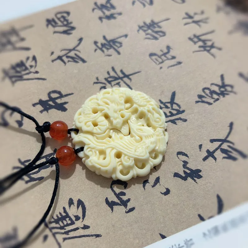 KiNGZiT Ivory Nut Necklaces Unisex-1