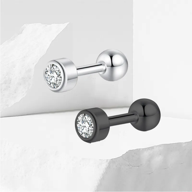 KiNGZiT Titanium Steel Stud Earrings Unisex-1