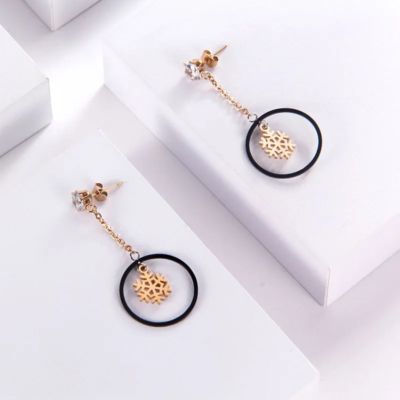 KiNGZiT Titanium Steel Stud Earrings Women's-1