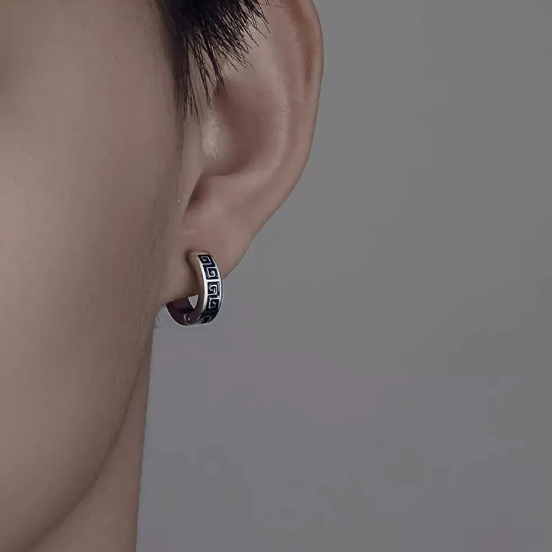 KiNGZiT Alloy Stud Earrings Unisex-1