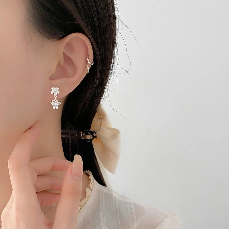 KiNGZiT 999 Fine Silver Stud Earrings Women's-2