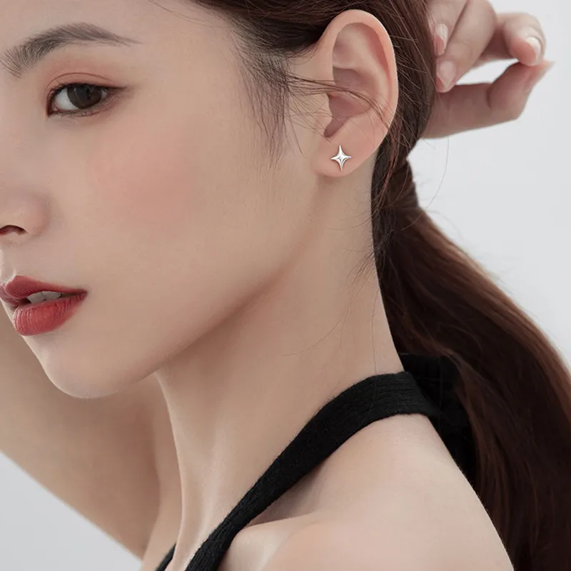 KiNGZiT Alloy Stud Earrings Women's-3
