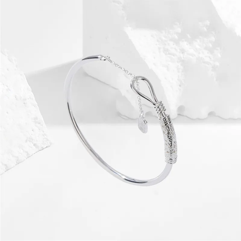 KiNGZiT S999 Fine Silver Bangles Women's-1