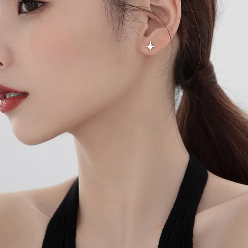 KiNGZiT Alloy Stud Earrings Women's-2