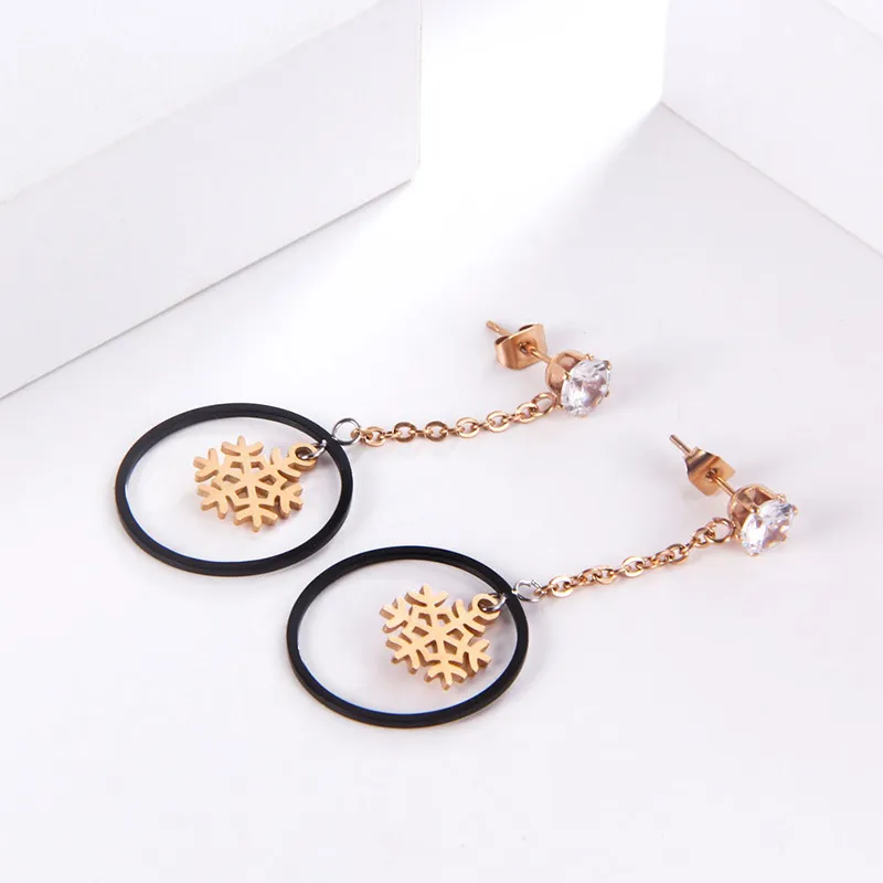KiNGZiT Titanium Steel Stud Earrings Women's-3