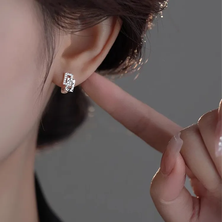 KiNGZiT Sterling Silver Earrings Women's-1