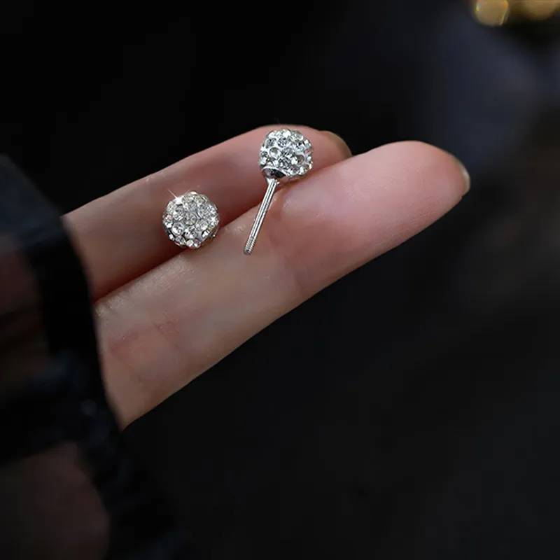 KiNGZiT Sterling Silver Stud Earrings Women's-4