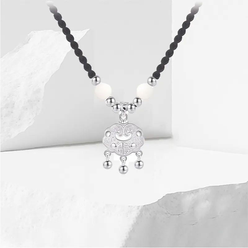 KiNGZiT White Jade Bodhi Necklaces Unisex-1
