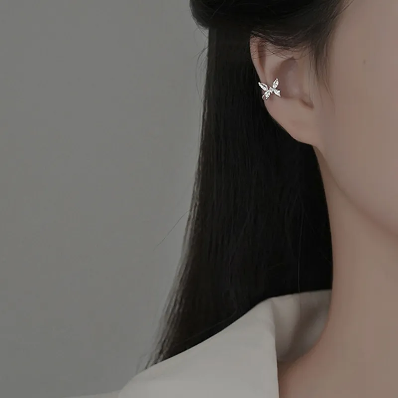 KiNGZiT S925 Silver Clip On Earrings Women's-2