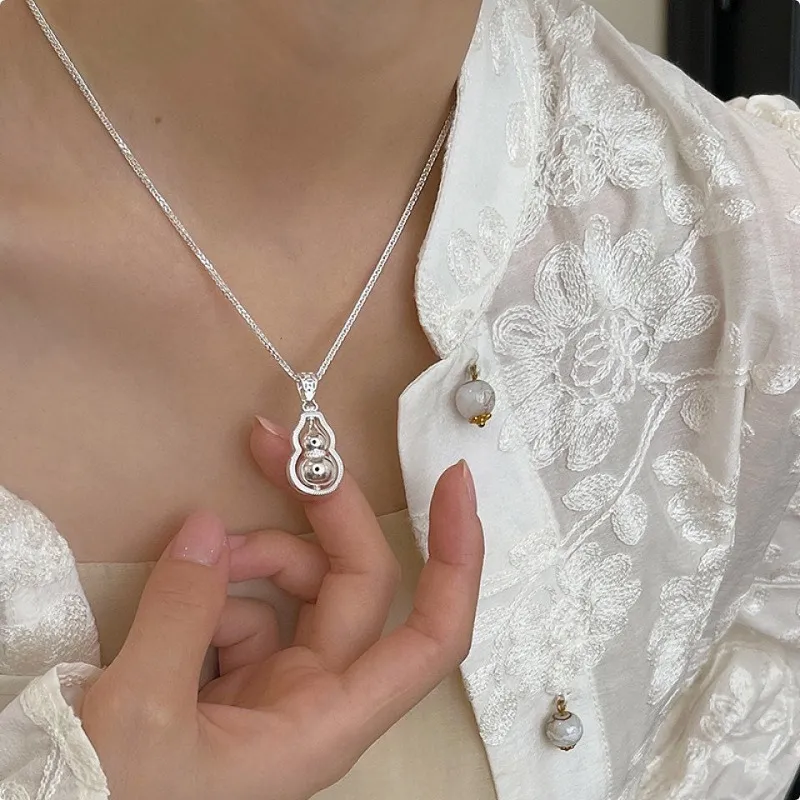 KiNGZiT 999 Fine Silver Necklaces Women's-3