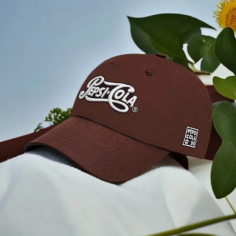 Pepsi Comfortable Cotton Sun Protection Sun Protection Baseball Cap Unisex Brown 001-6