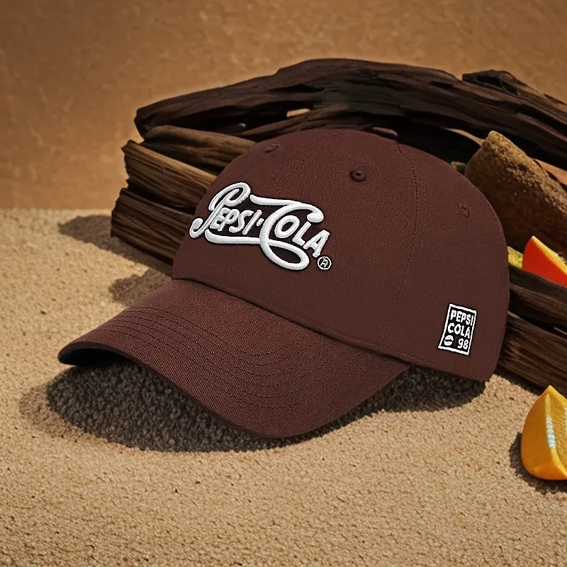 Pepsi Comfortable Cotton Sun Protection Sun Protection Baseball Cap Unisex Brown 001-7