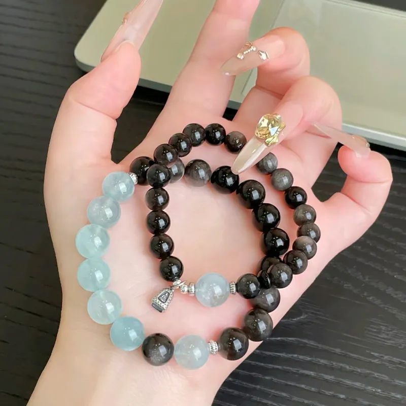 CMFY Obsidian Jade Bracelets Unisex-6