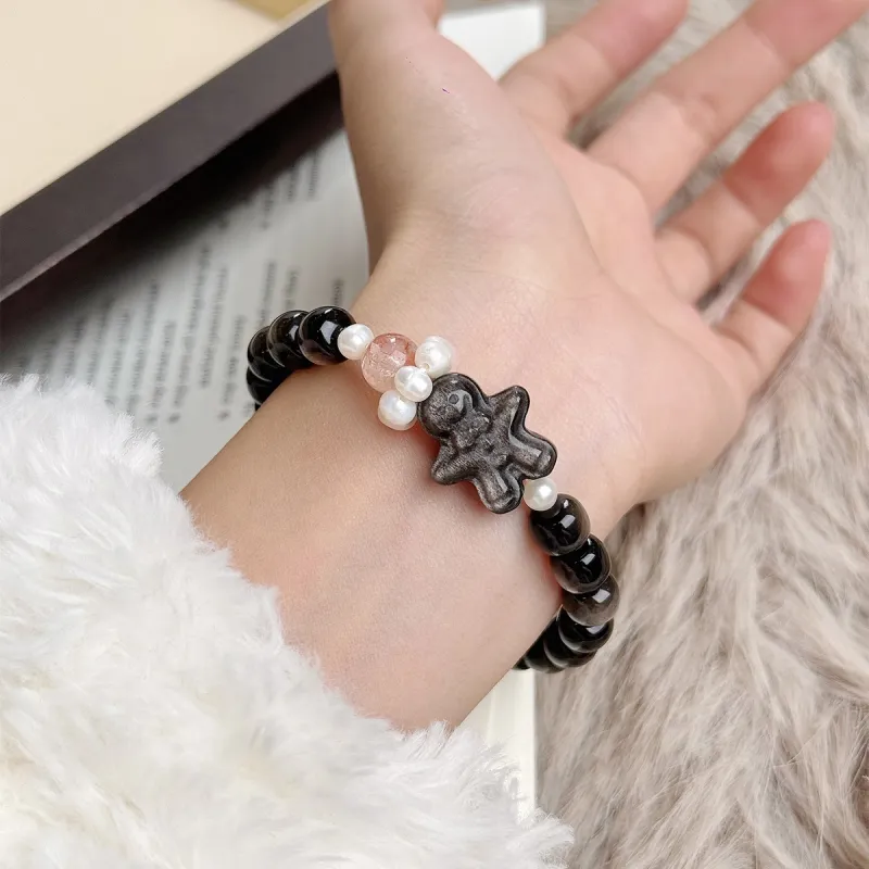 CMFY Obsidian Jade Bracelets Unisex-4