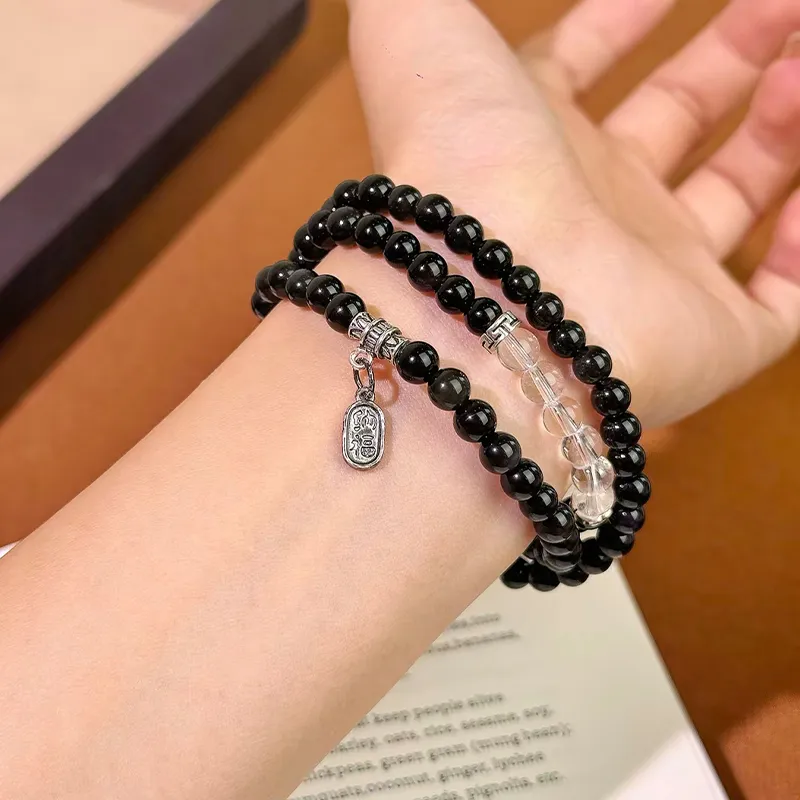 CMFY Obsidian Jade Bracelets Unisex-1