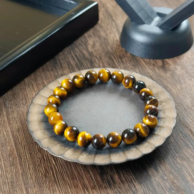 CMFY Tiger's Eye Stone Jade Bracelets Unisex-1