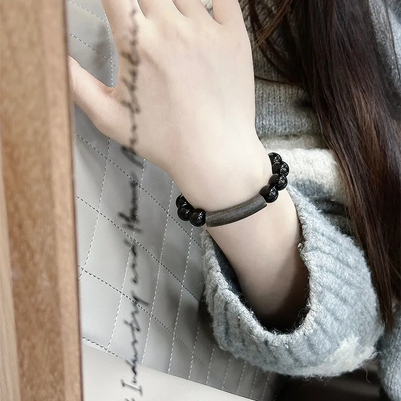 CMFY Obsidian Jade Bracelets Unisex-1