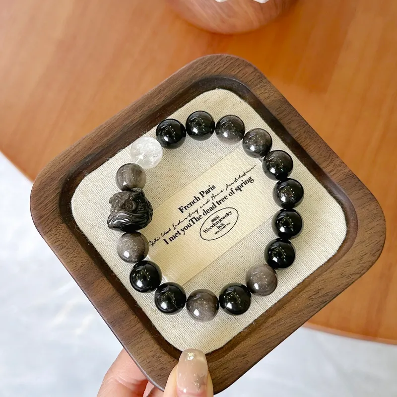 CMFY Obsidian Jade Bracelets Unisex-2
