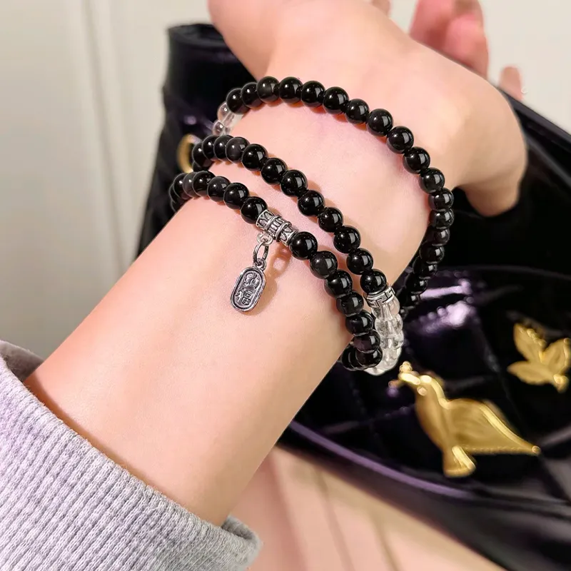 CMFY Obsidian Jade Bracelets Unisex-2