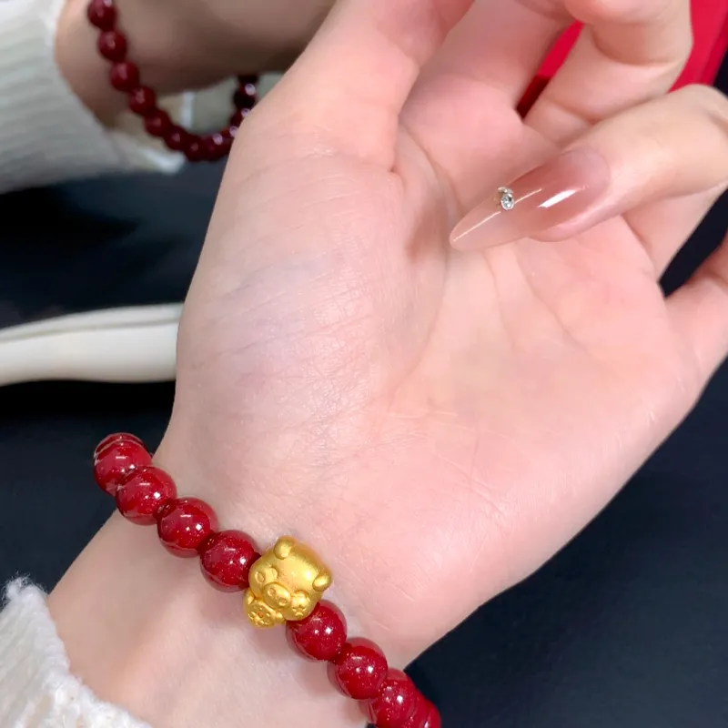 CMFY Cinnabar Jade Bracelets Unisex-3
