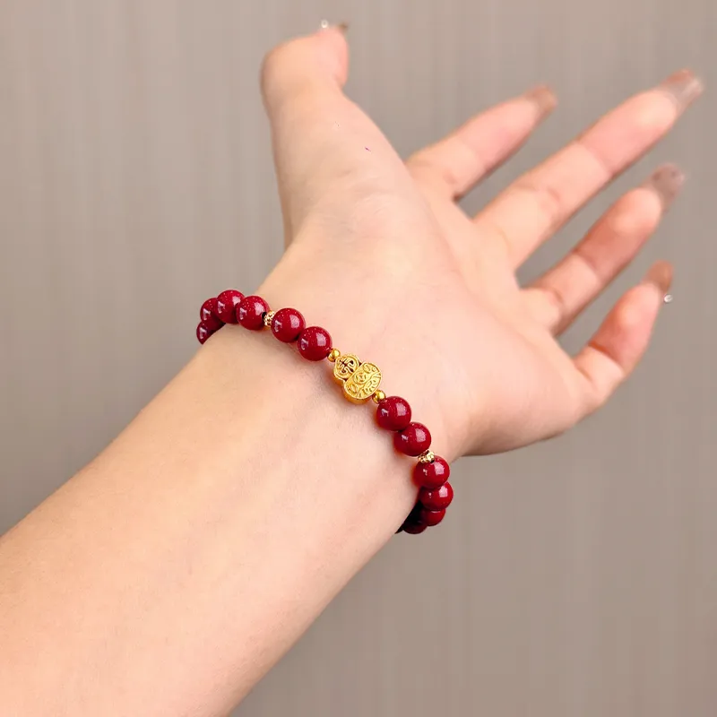 CMFY Cinnabar Jade Bracelets Unisex-1