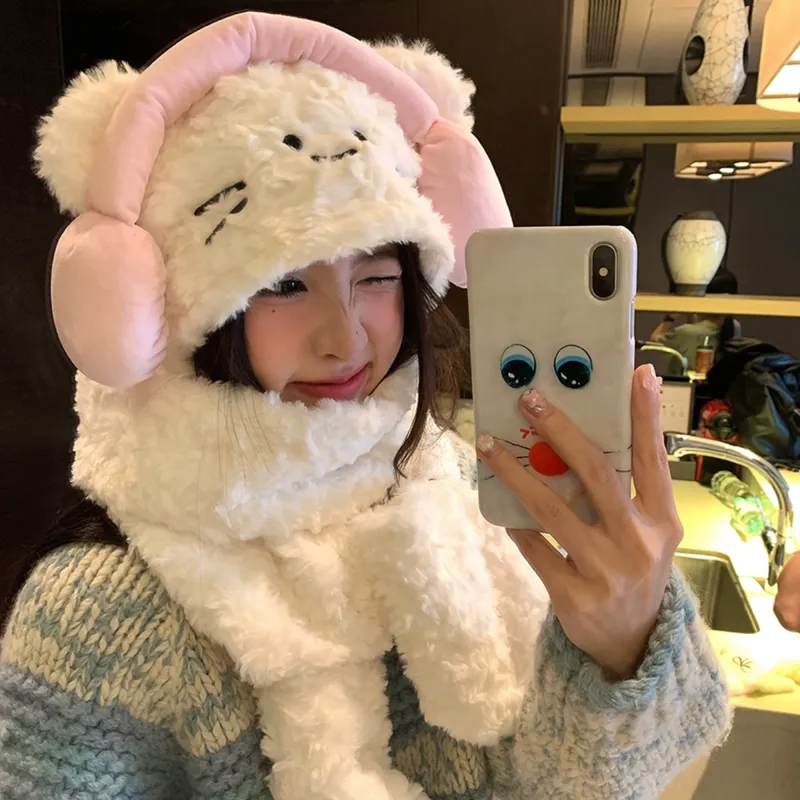CMFY Polyester Hoods & Plush Hats Women's-1