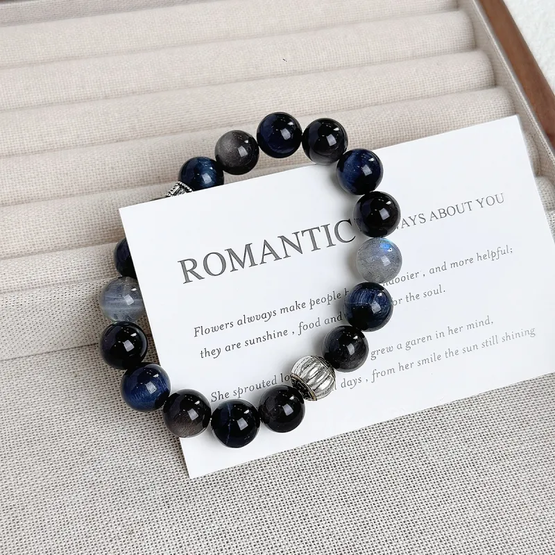 CMFY Obsidian Jade Bracelets Unisex-3