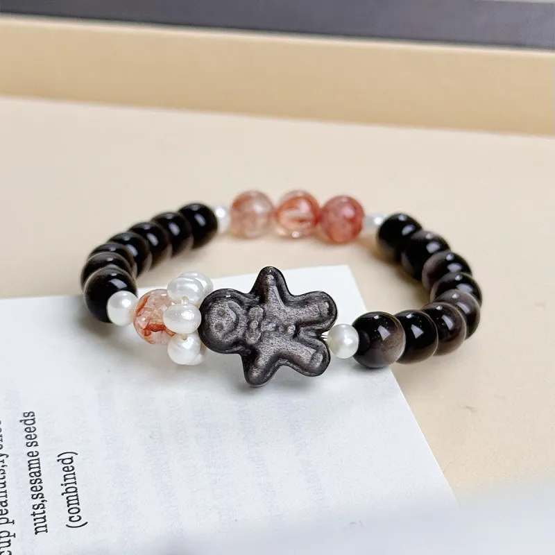 CMFY Obsidian Jade Bracelets Unisex-3