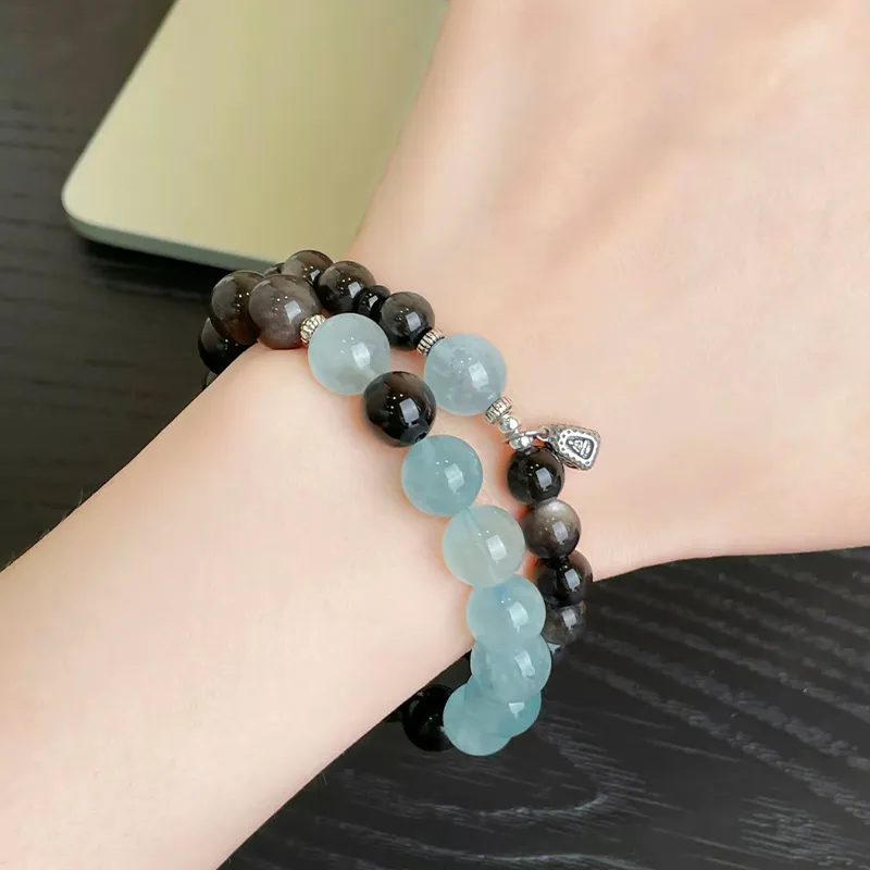 CMFY Obsidian Jade Bracelets Unisex-3