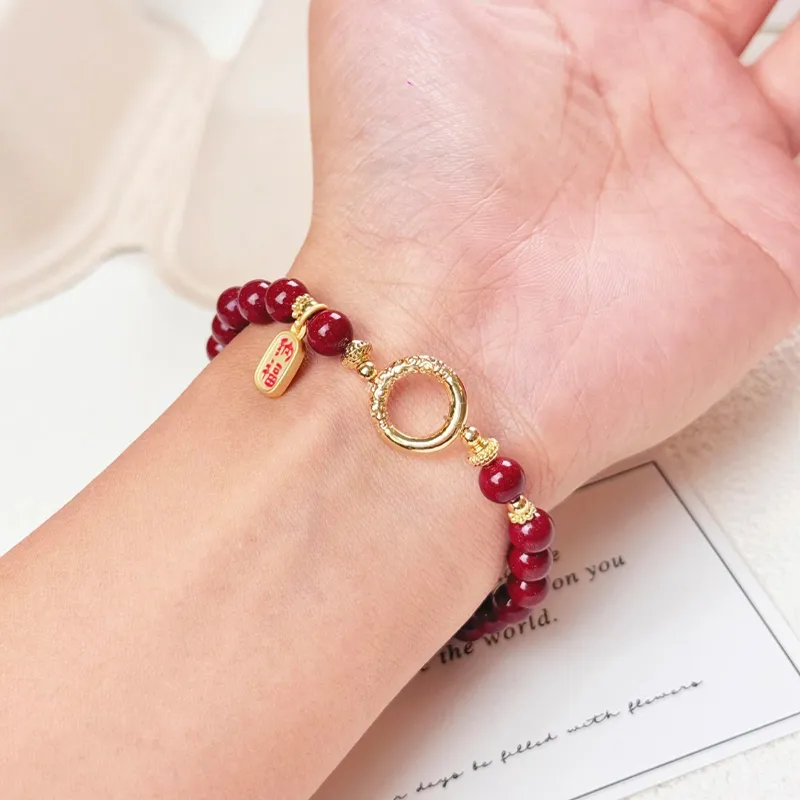 CMFY Cinnabar Jade Bracelets Unisex-2