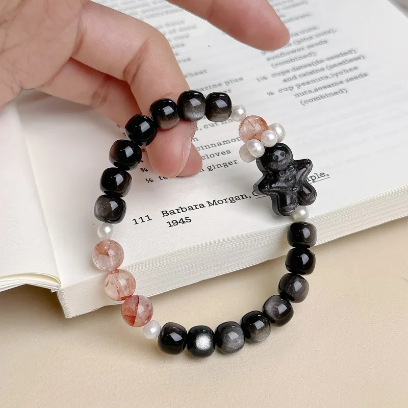 CMFY Obsidian Jade Bracelets Unisex-1