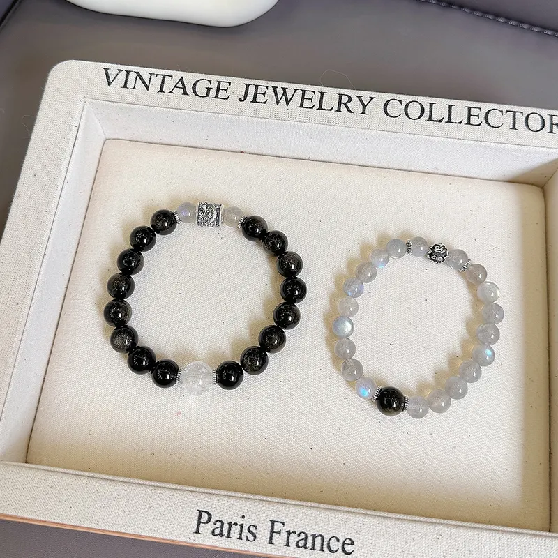 CMFY Obsidian Jade Bracelets Unisex-4