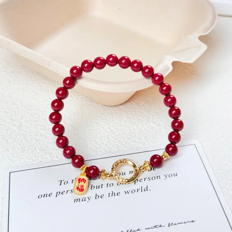 CMFY Cinnabar Jade Bracelets Unisex-1