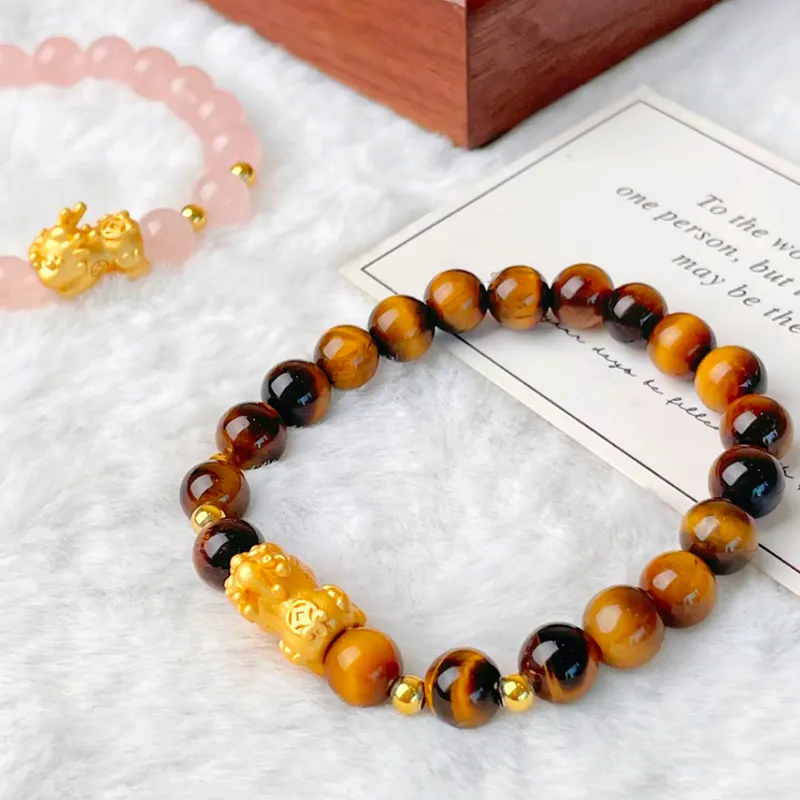 CMFY Tiger's Eye Stone Bracelets Unisex-5
