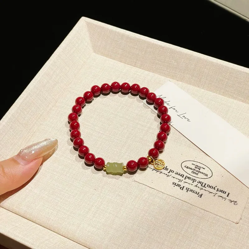CMFY Cinnabar Jade Bracelets Unisex-1