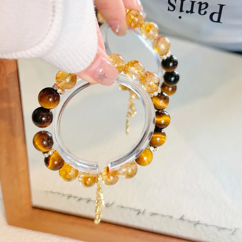 CMFY Tiger's Eye Stone Bracelets Unisex-4