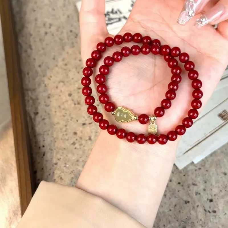 CMFY Cinnabar Jade Bracelets Unisex-1