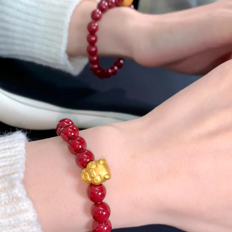CMFY Cinnabar Jade Bracelets Unisex-1