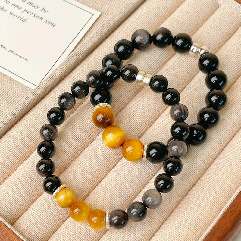 CMFY Obsidian Jade Bracelets Unisex-5