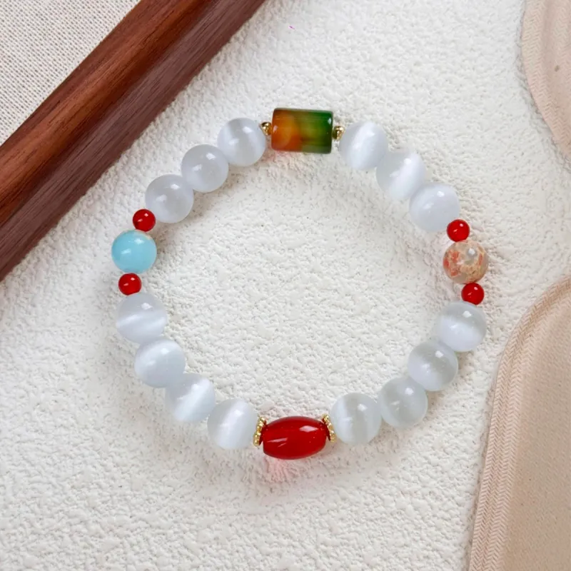 CMFY Glass Cat Eye Bracelets Unisex-4