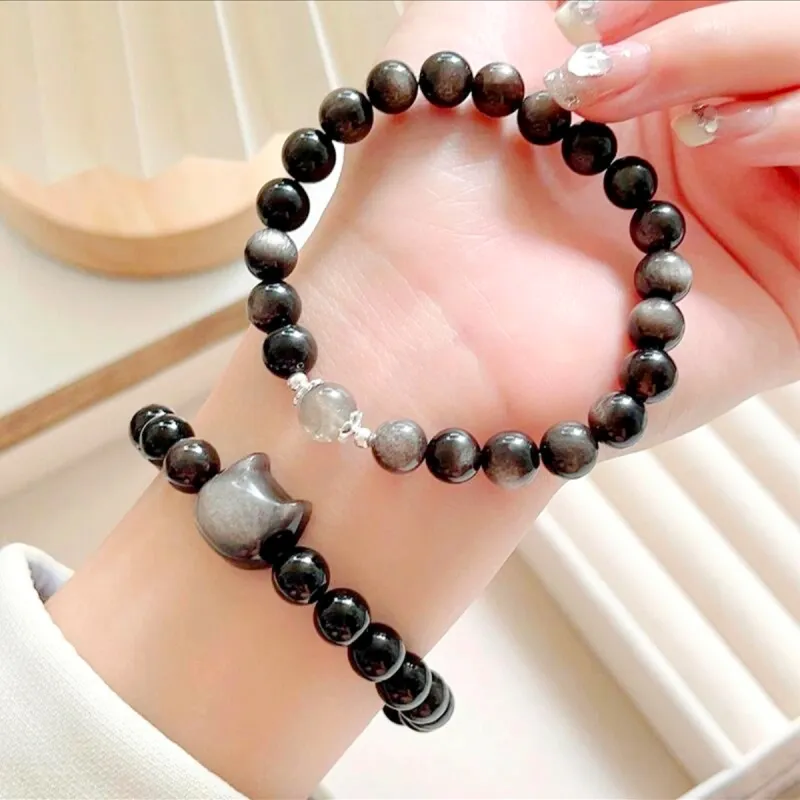 CMFY Obsidian Jade Bracelets Unisex-4